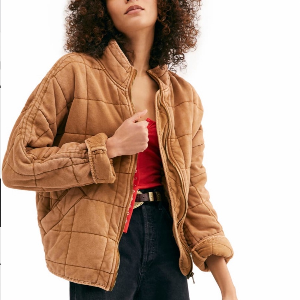 free people we the free dolman sleeve quilted jacket